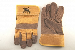Перчатки спилковые комбинированные от Фабрики перчаток.